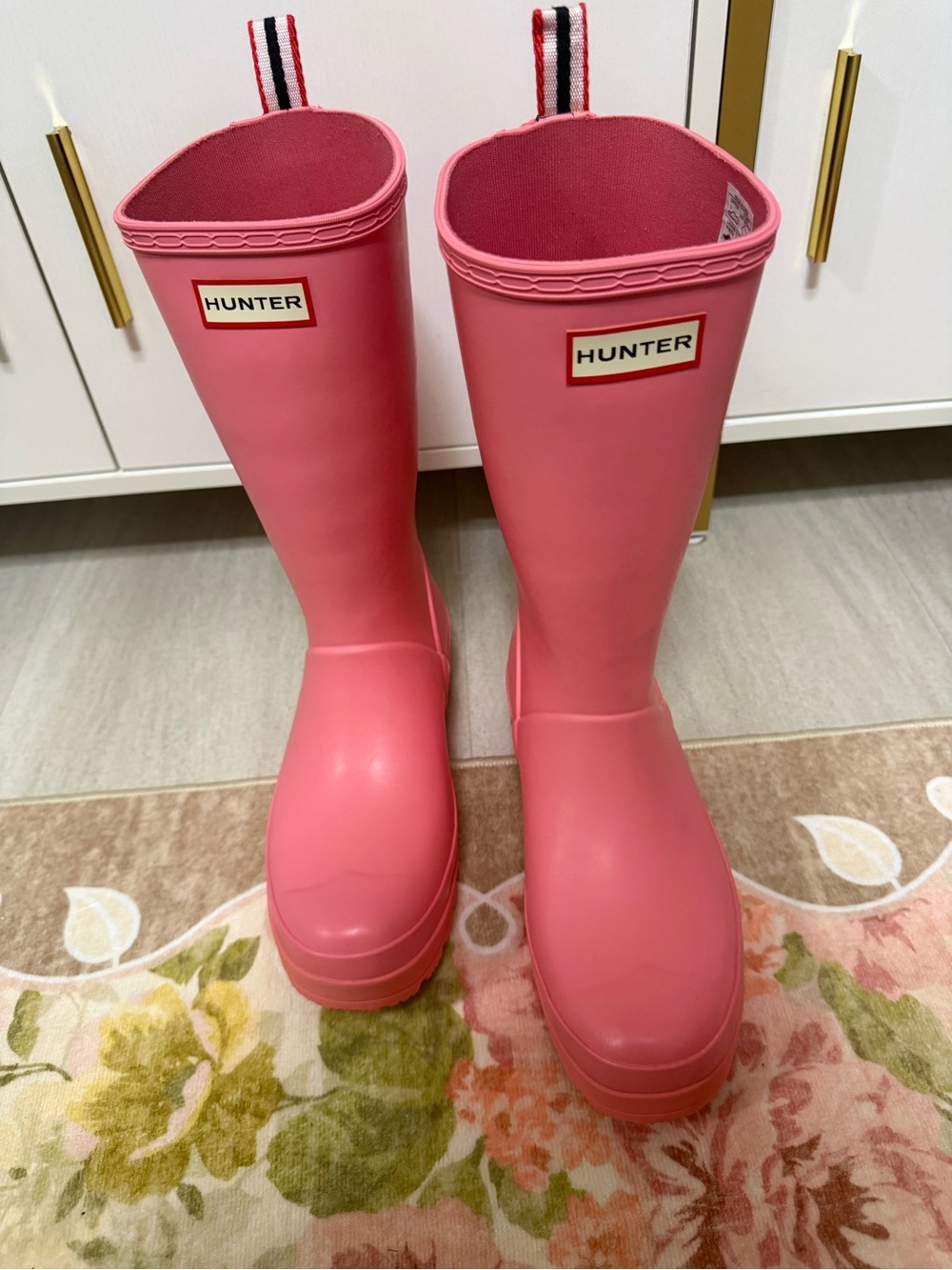 Hunter NEW Waterproof Pink Rain Boots